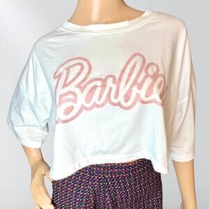 Barbie X Missguided Crop Top Cropped T- Shirt